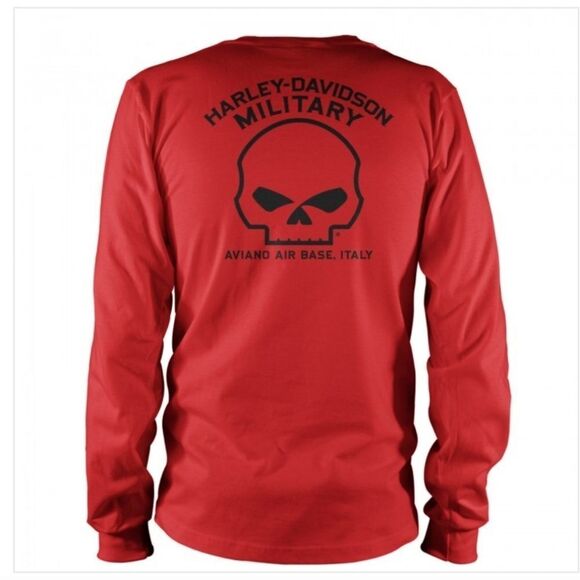 1366 NWT Men's Harley Davidson Air Base Hot Ride Long Sleeve Tee 2XL - Picture 2 of 6